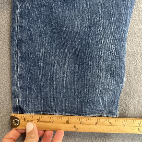 Levi's 502 Jeans Tapered Fit Stretch Denim Mens Big & Tall Size 46x34 Blue - Picture 8 of 11